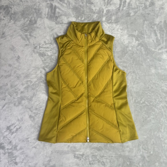 Athleta Inlet Vest Med Mustard Oxidized Yellow Women's - Picture 1 of 8